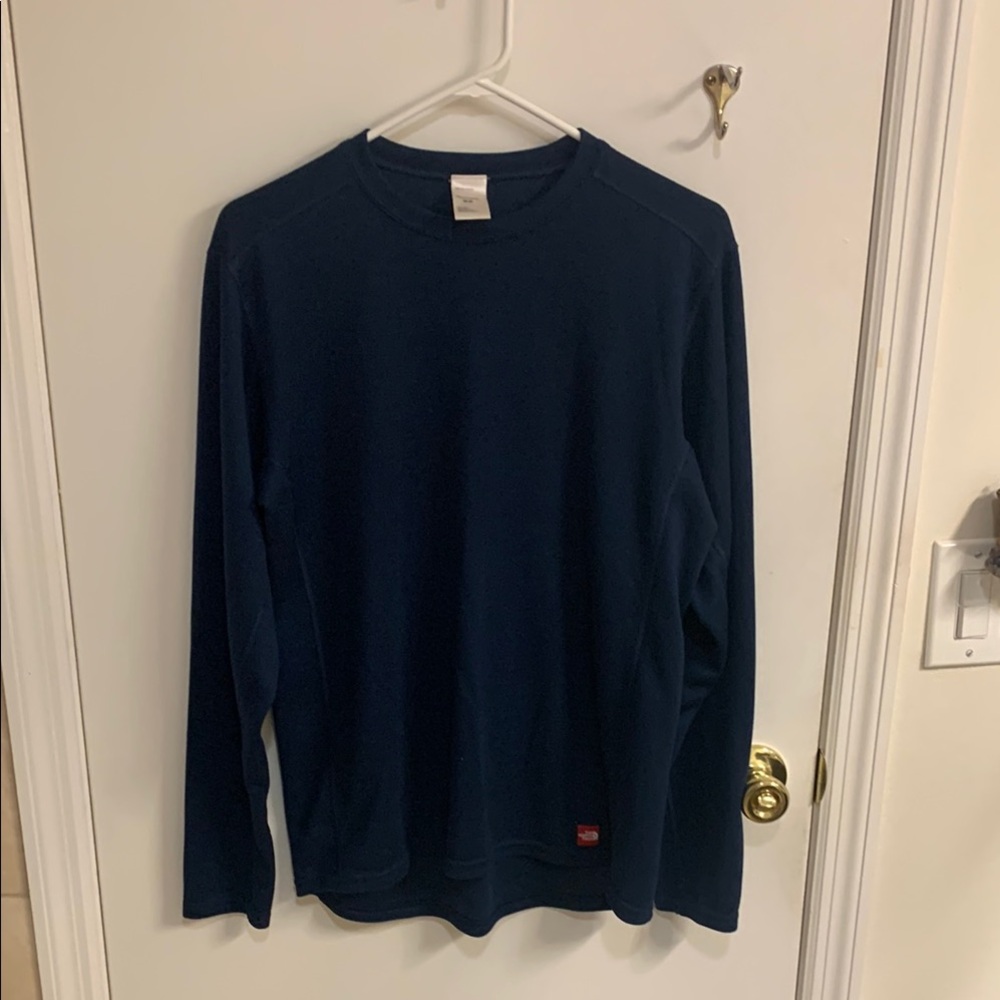 The North Face Men's Long Sleeve Tee - Navy Blue in Sz M